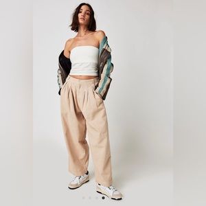 Free People Lotta Love Linen Trouser